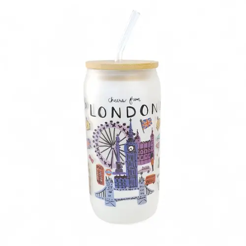 Glass Tumbler - New York, Paris, London Glass Tumbler - New York, Paris, London