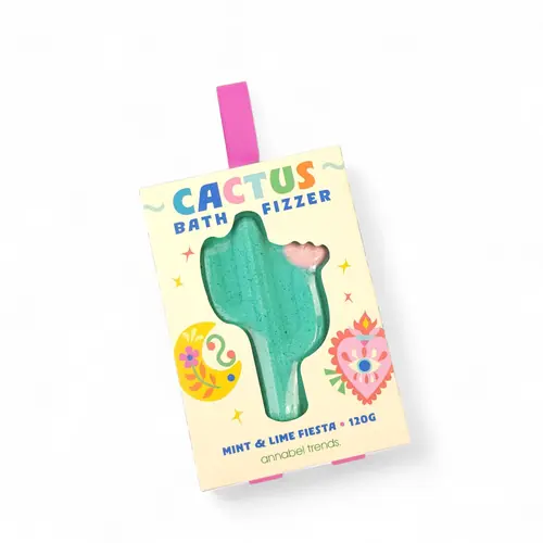 Fiesta Cactus Bath Fizzer - Mint & Lime 125g Fiesta Cactus Bath Fizzer - Mint & Lime 125g