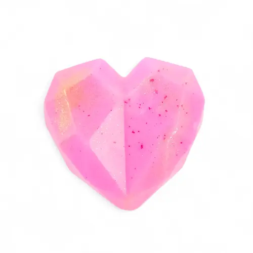Geometric Heart Soap - Cherry Berry 50g Geometric Heart Soap - Cherry Berry 50g