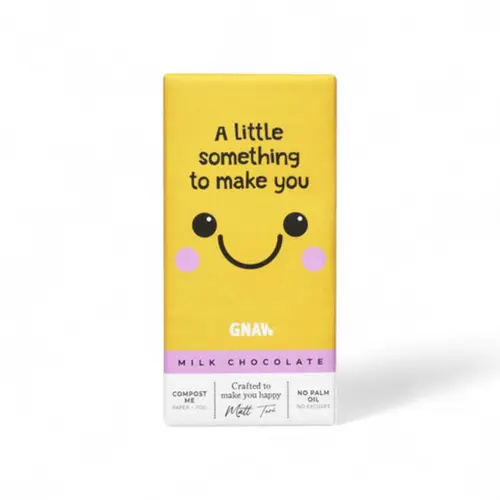 GNAW 'Something to Make You Smile' Choc Bar 80g GNAW 'Something to Make You Smile' Choc Bar 80g