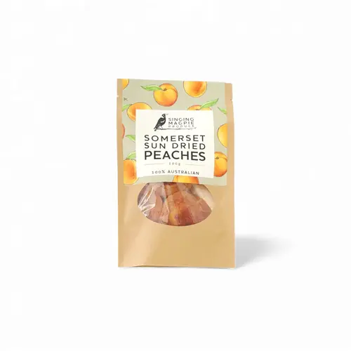 Singing Magpie Somerset Sun Dried Peaches 100g Singing Magpie Somerset Sun Dried Peaches 100g