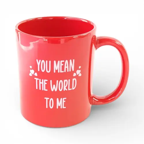 Mug - 'You Mean The World To Me' Mug - 'You Mean The World To Me'