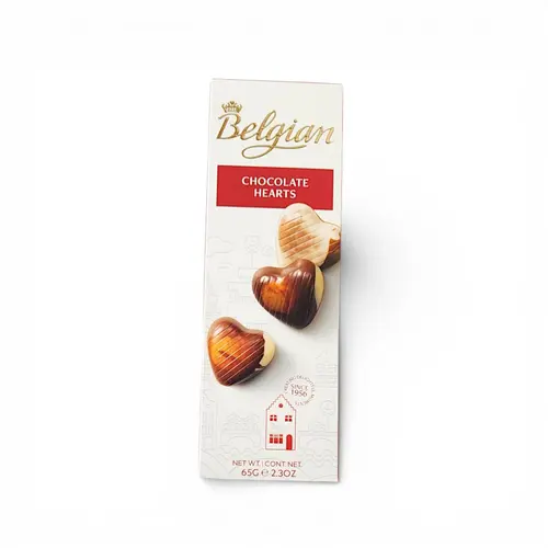 Belgian Chocolate Hearts 65g Belgian Chocolate Hearts 65g