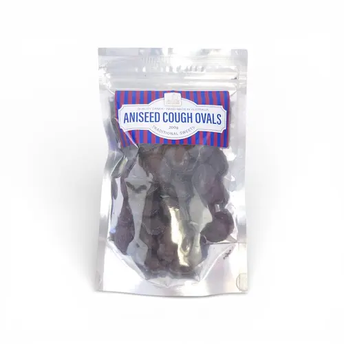 Fremantle Choc Factory Aniseed Cough Ovals 200g Fremantle Choc Factory Aniseed Cough Ovals 200g