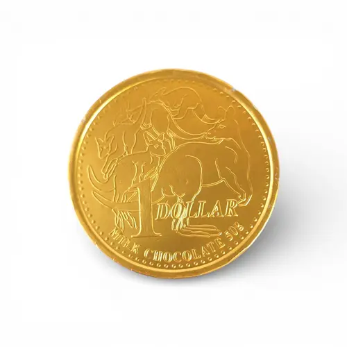 Giant Milk Choc $1 Coin 9cm Giant Milk Choc $1 Coin 9cm