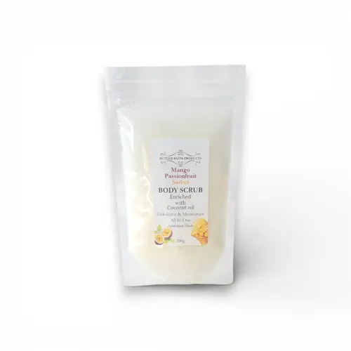 Butlers Bath Mango Passionfruit Sorbet Body Scrub 200g Butlers Bath Mango Passionfruit Sorbet Body Scrub 200g