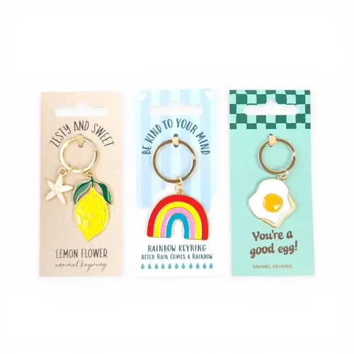 Enamel Keyring - Sunny Collection Enamel Keyring - Sunny Collection