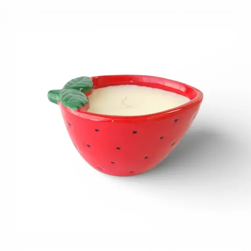 Ceramic Candle - Sweet Strawberry Ceramic Candle - Sweet Strawberry