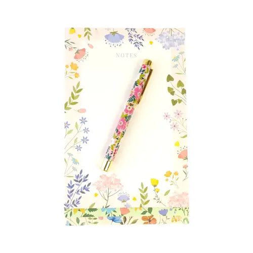 Floral Notepad & Pen Set Floral Notepad & Pen Set