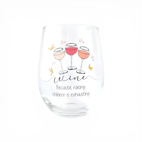 Stemless Wine Glass 'Raising Children' Stemless Wine Glass 'Raising Children'