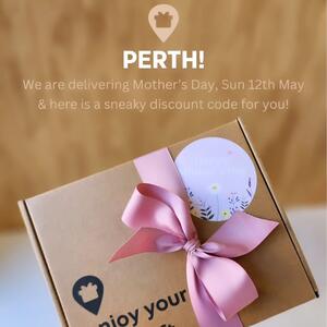 Hey Perth. We are locals just like you, so you can enjoy VIP Sunday 12th May delivery for your Mum this Mother's Day.  Bookings close Saturday 5pm for Sunday delivery - oh & don't forget to use your special code 