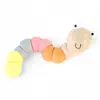 1. Wooden Wiggly Jointed Worm Toy - Blue / Pink thumbnail