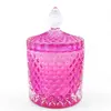 Candle - Soy Wax Candle Jar with Lid - Pink thumbnail