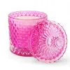 1. Candle - Soy Wax Candle Jar with Lid - Pink thumbnail