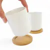 Japanese Tea Cup & Bamboo Coaster x 2 thumbnail