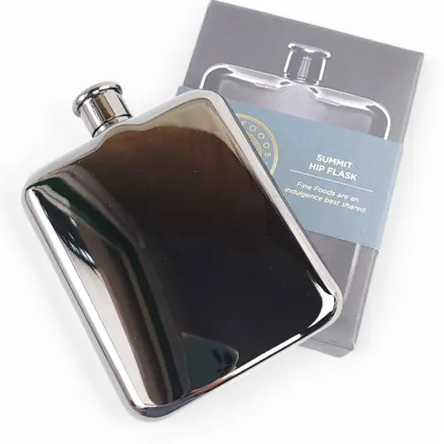 Davis & Waddell Gunmetal Flask 180ml