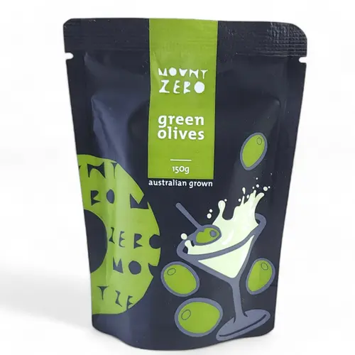 Mount Zero Green Olives in Brine 150g