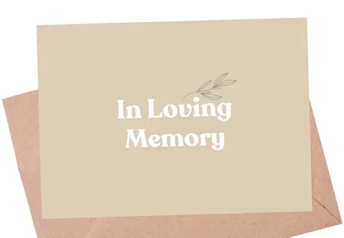 In Loving Memory - FREE