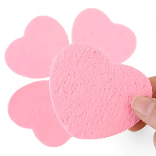 Cosmetic Heart Shaped Compressed Sponge