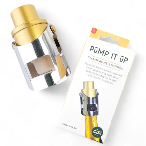 Pump It Up Champagne Stopper