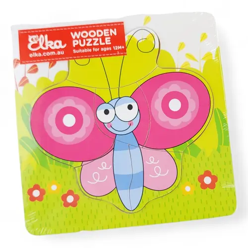 Wooden Butterfly Puzzle 18cm