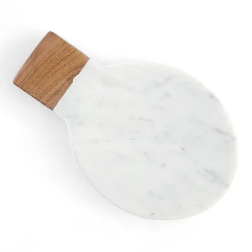 Teaspoon Rest - Wood & Marble