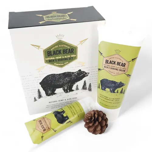 Black Bear Natural Hemp & Aloe Shave Set