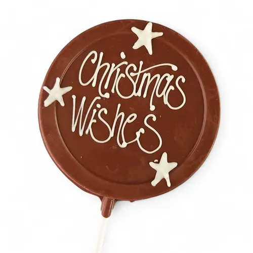 Chocilo Melbourne 'Merry Christmas' Milk Choc Lollipop