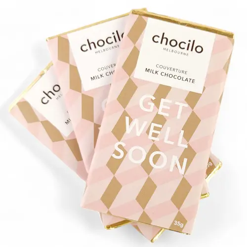 Chocilo Melbourne 'Get Well' Milk Choc Bar 35g