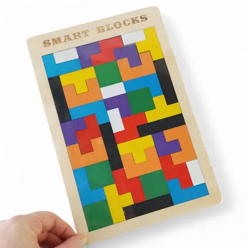 Wooden Smart Blocks Puzzle