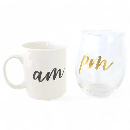 Mug & Glass Combo AM / PM