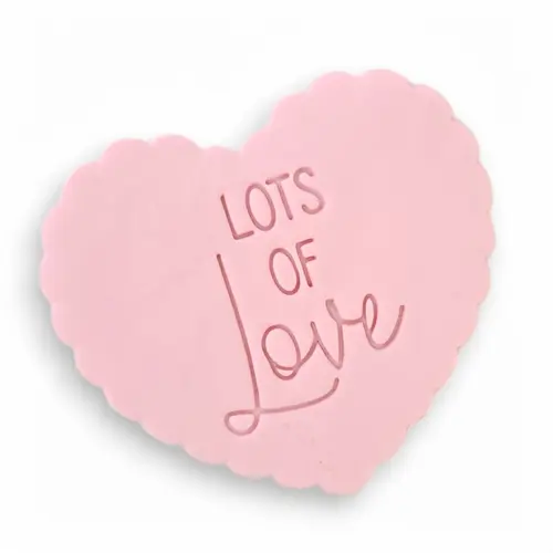 Cookie - 'Lots of Love' Heart Iced Cookie Cookie - 'Lots of Love' Heart Iced Cookie