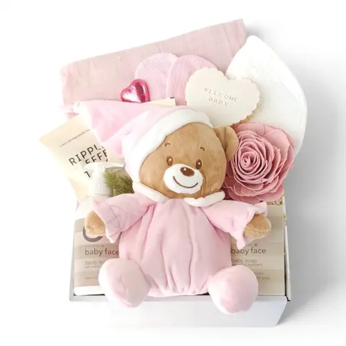 Dream Cuddles Teddy Gift Box - Pink