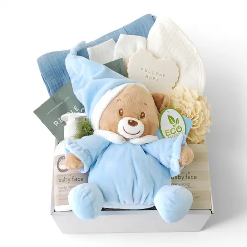 Dream Cuddles Teddy Gift Box - Blue