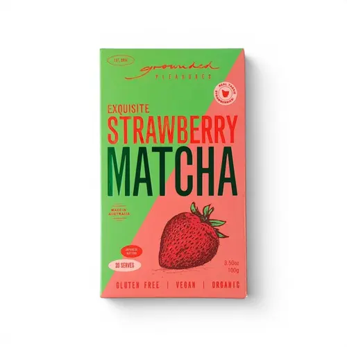 Grounded Pleasures Strawberry Matcha 20 Serves Grounded Pleasures Strawberry Matcha 20 Serves