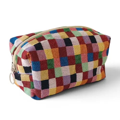 Toiletry Bag - Velvet Patchwork Toiletry Bag - Velvet Patchwork