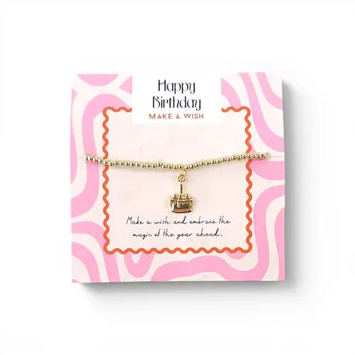 Bracelet - Happy Birthday Cake Bracelet - Happy Birthday Cake