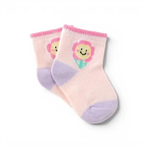 Baby Socks - Flower Theme 0-3 mths Baby Socks - Flower Theme 0-3 mths