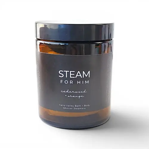 Yarra Valley - STEAM for Him Cedarwood & Orange Shower Steam 200g Yarra Valley - STEAM for Him Cedarwood & Orange Shower Steam 200g